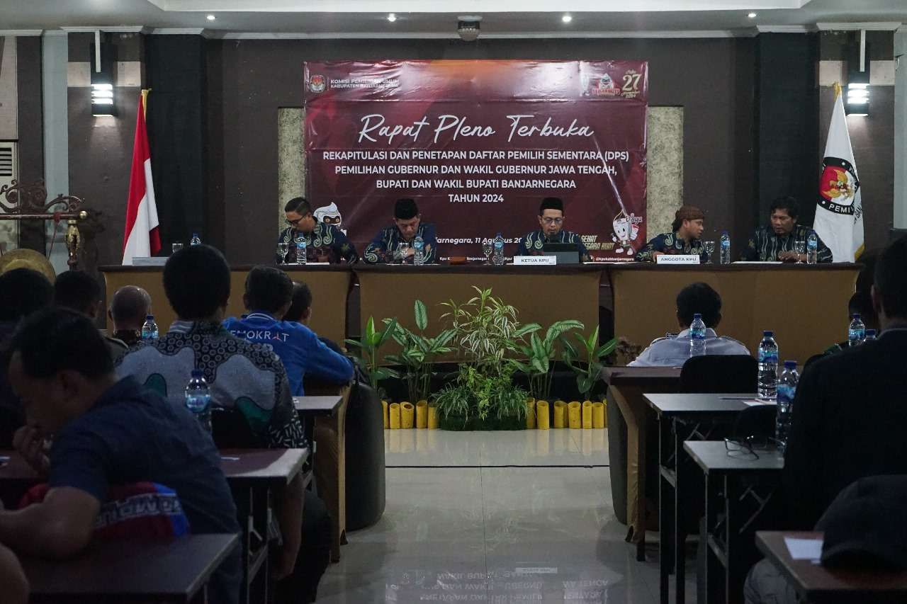KPU Banjarnegara Tetapkan DPS Pilkada Sebanyak 796.814 jiwa Pemilih